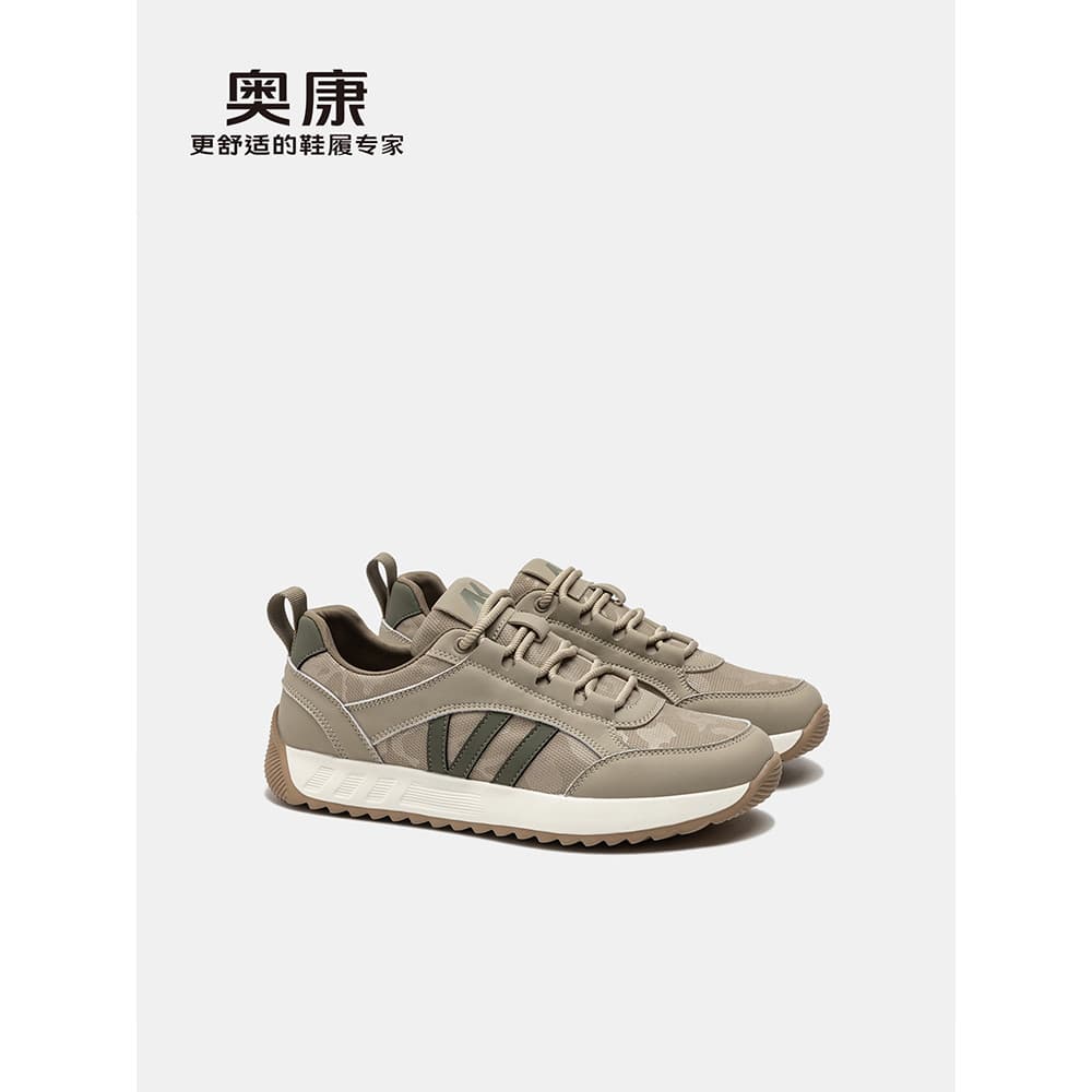 Okcom sapatos masculinos sapatos casuais tênis masculinos 2026 novo estilo de sola grossa sola macia antiderrapante leve