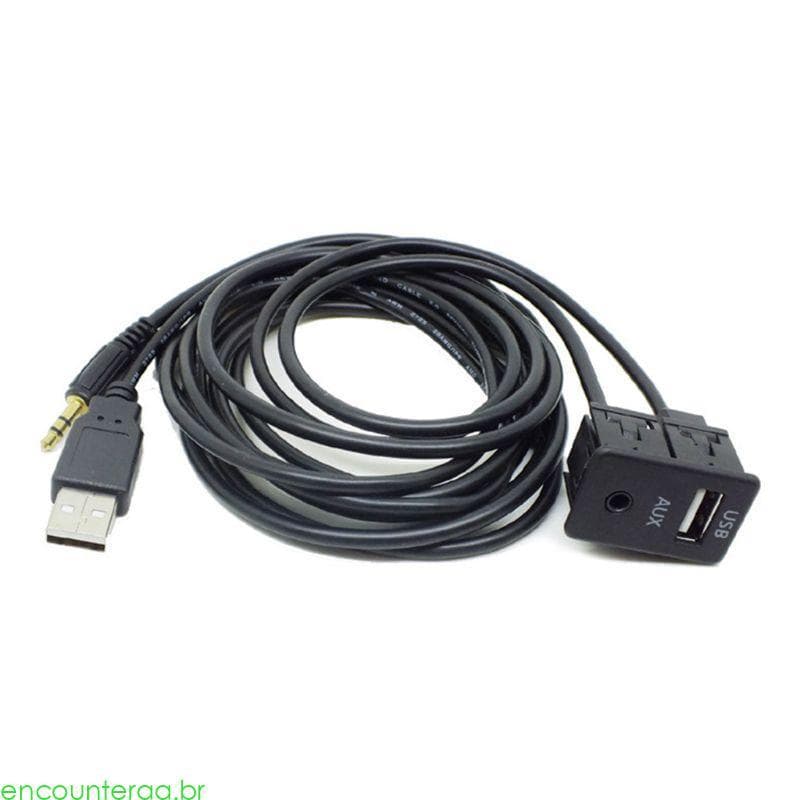 Encontrora Painel USB Montagem Embutida Para Carro, Automático, Adaptador Extensão