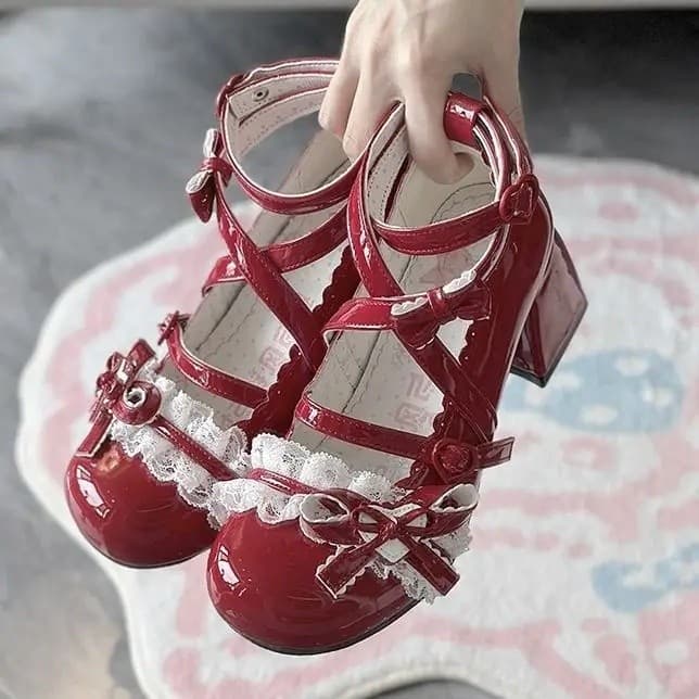 2026 Novos Sapatos Mary Jane Lolita com Laço Borboleta para Mulheres, Elegantes, de Bico Redondo, Salto Grosso, Sapatos