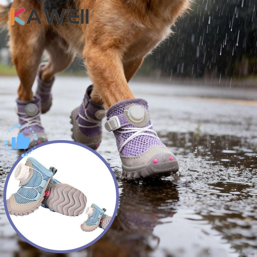 Sapatos Para Cães KAWEII , Confortáveis Com Sola Antiderrapante Leve , Protetores Impermeáveis Respiráveis