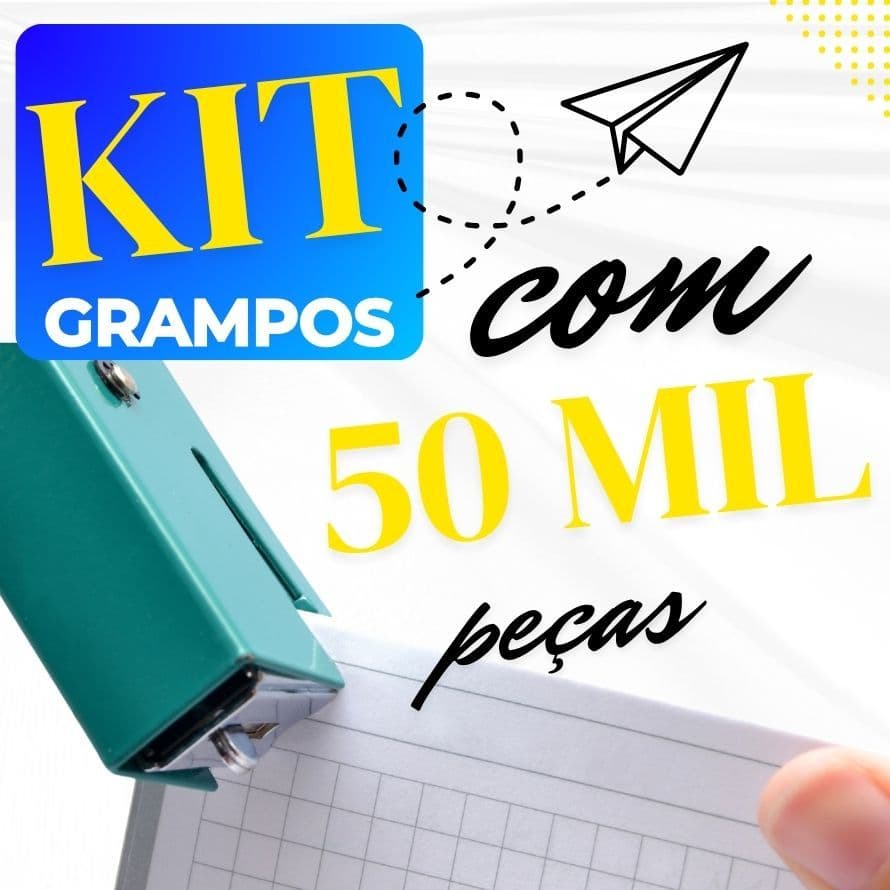 Grampos para Grampeador – Caixa com 5.000 Peças | Alta Qualidade para Escritório, Escola e Uso Geral
