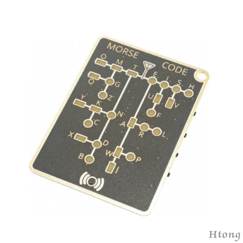 [Htong] Placa Portátil De Dispositivo De Prática De Código Morse Pro Compacto Captura E Reprodução PCB De Treinamento De