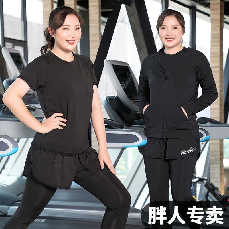 Tamanho grande solto de secagem rápida Yoga correndo Fitness terno esportivo