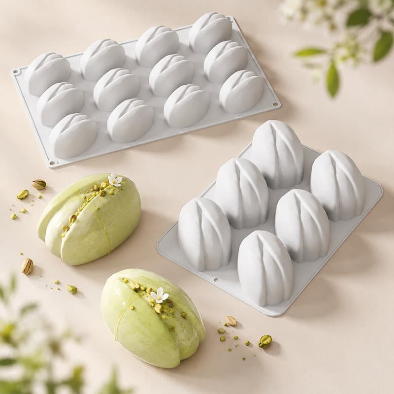 Novo forma de pistache Mousse francesa molde de Silicone de qualidade alimentar molde de bolo de Chocolate