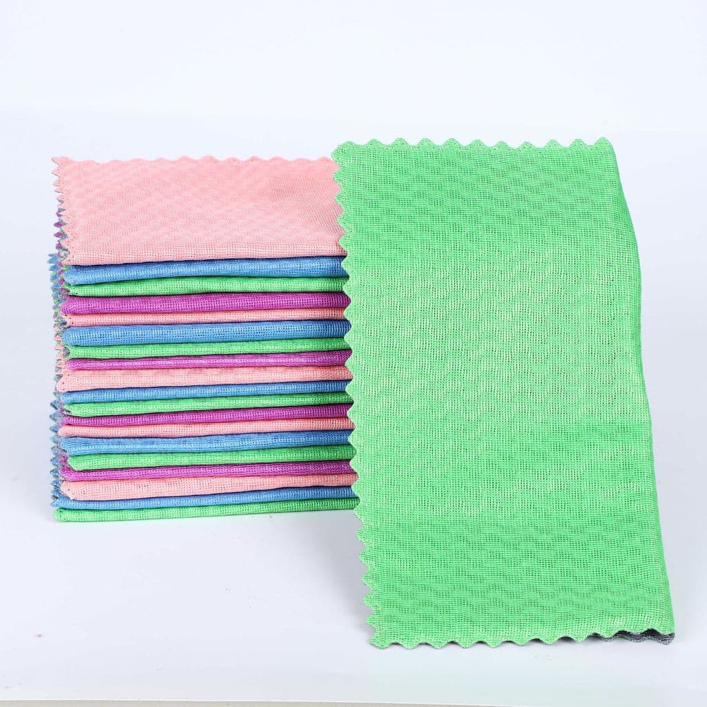 Absorvente engrossado Mop pano de microfibra pano de prato limpar mesa não-oleoso pano de prato cozinha toalha de prato