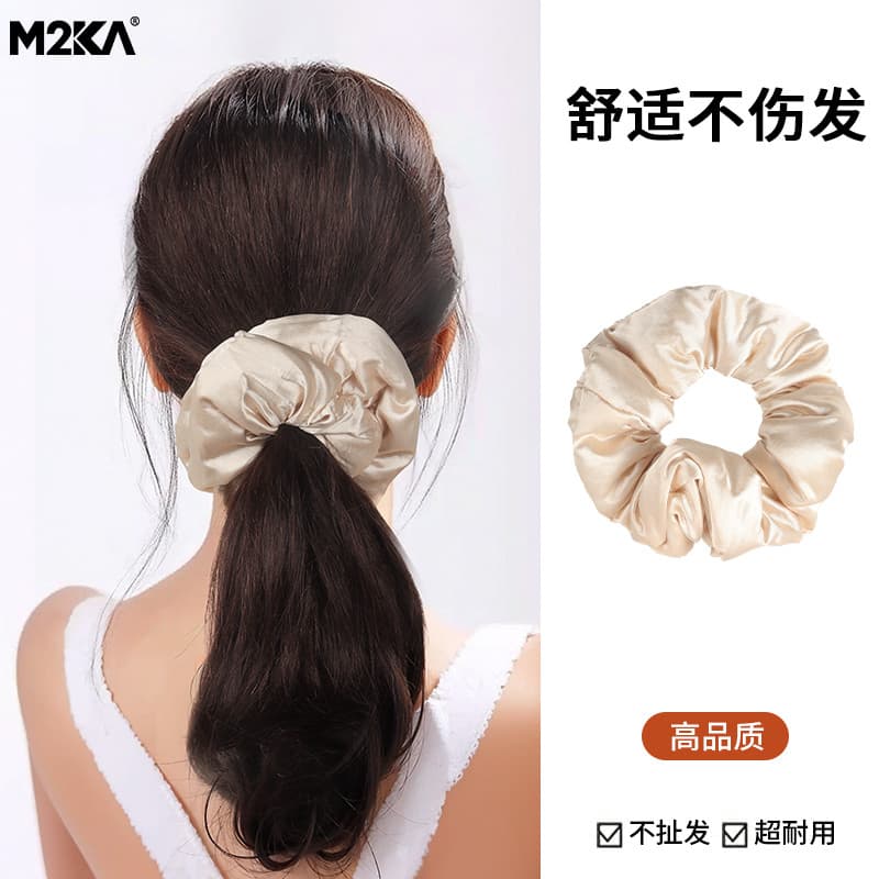 M2KA travesseiro laço de cabelo feminino novo estilo dormir confortável sem costura Scrunchy laço de cabelo Oversized se