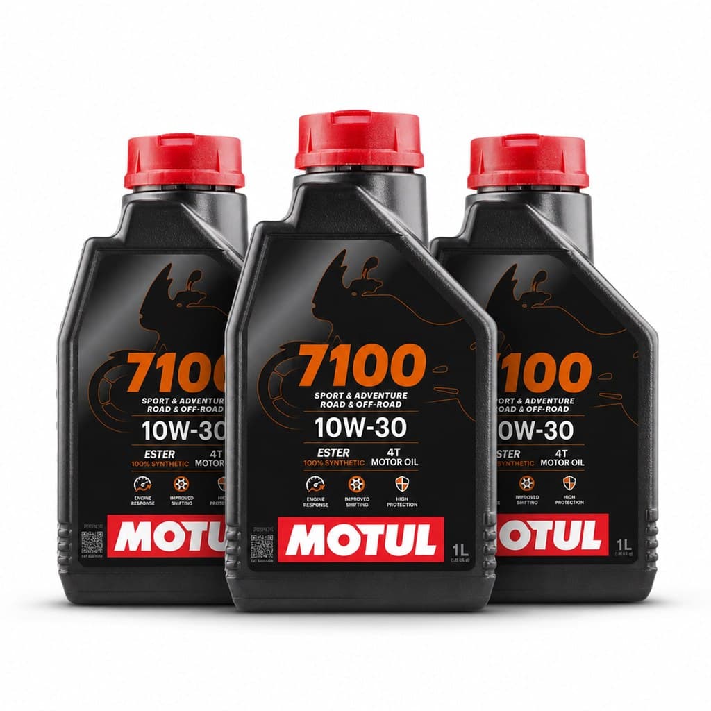 Kit Motul 7100 10w30 4t 3 Três Litros 100% Sintético