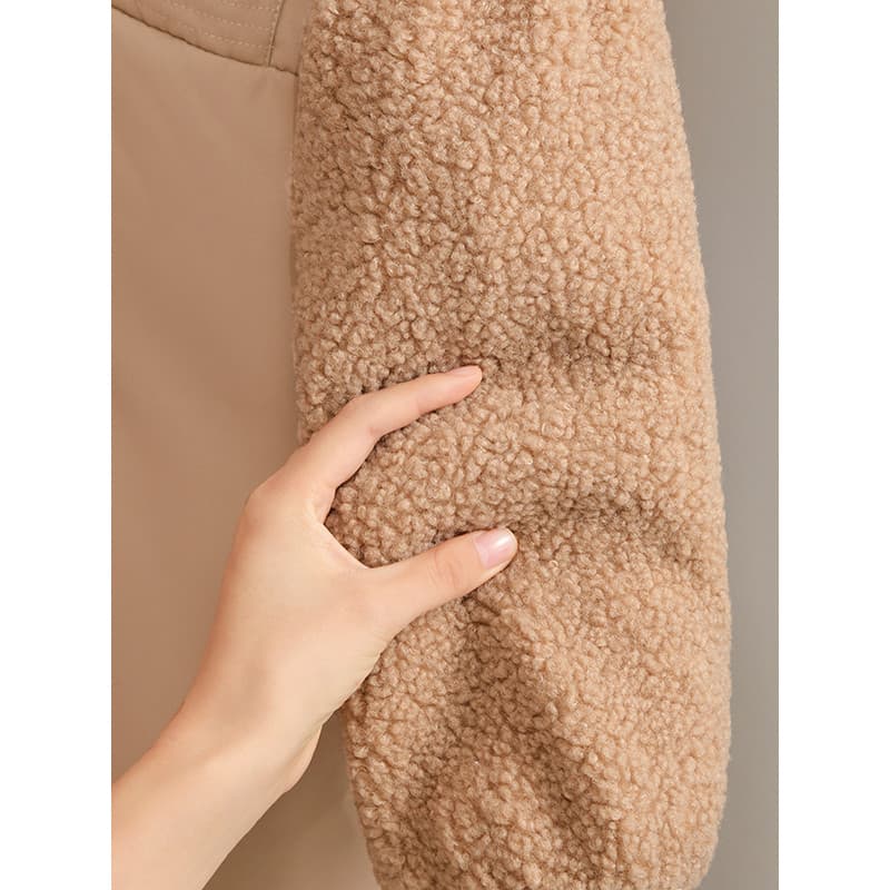 Estilo ocidental mangas de pelúcia feminino adulto novas mangas de boa aparência mangas de trabalho resistentes à sujeir