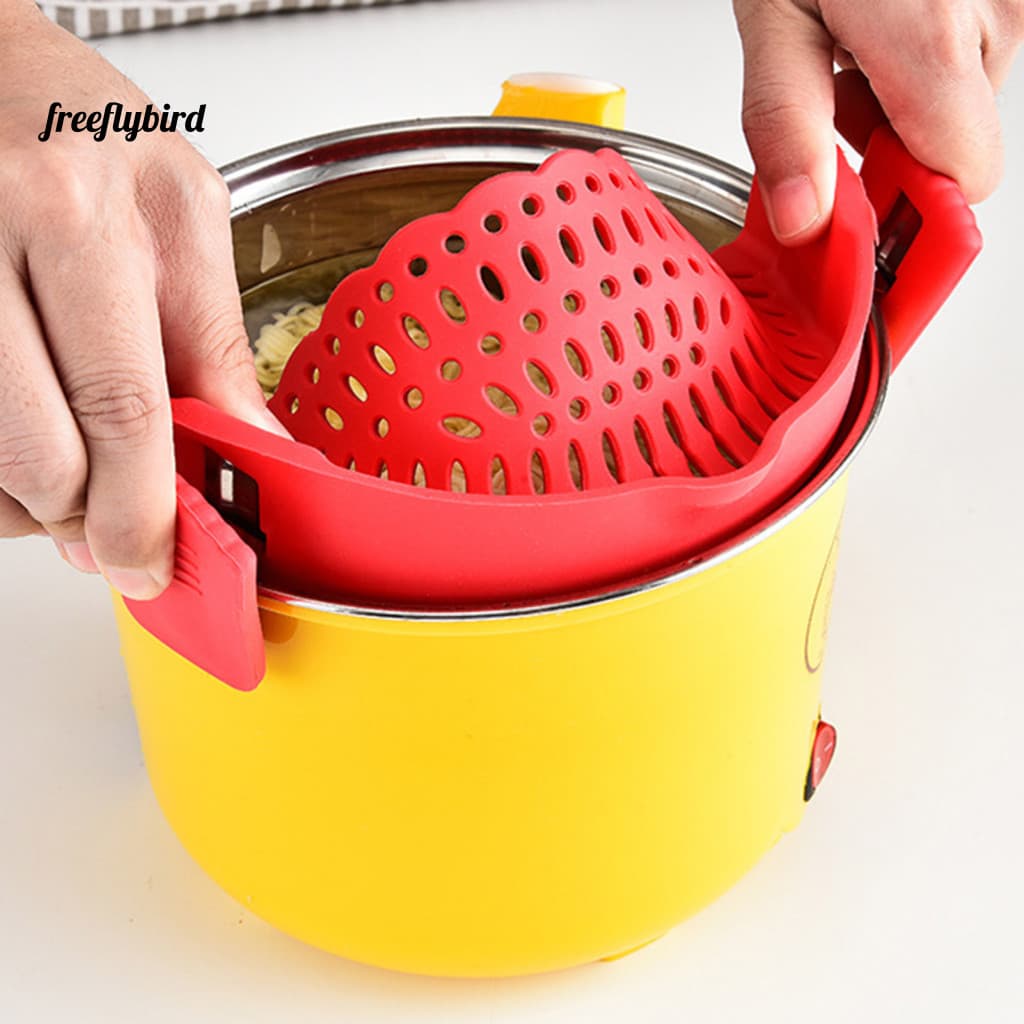 Acessório Prático De Cozinha Fz Para Casa , Filtro De Silicone Compacto Drenar Macarrão , Ferramenta Fácil De Derramar