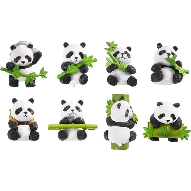 Pacote Com 8 Ímãs Fofos De Panda/Geladeira/De , Decorações Fortes E Fofas De Resina De Animais 3D . Decorativo Seu PC