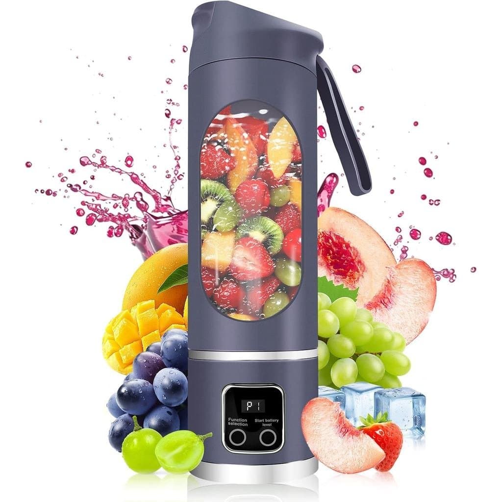 Liquidificador Portátil Pessoal Elétrico USB |   Liquidificador Portátil de 500ml para Shakes e Smoothies |   Pequeno Li