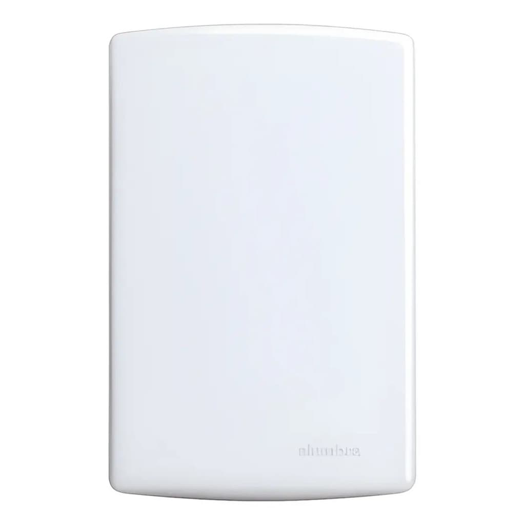 Alumbra Placa 4x2 Cega E Suporte Branco - 6407 Alumbra Siena Produto Novo Envio Rápido Garantia 30 Dias