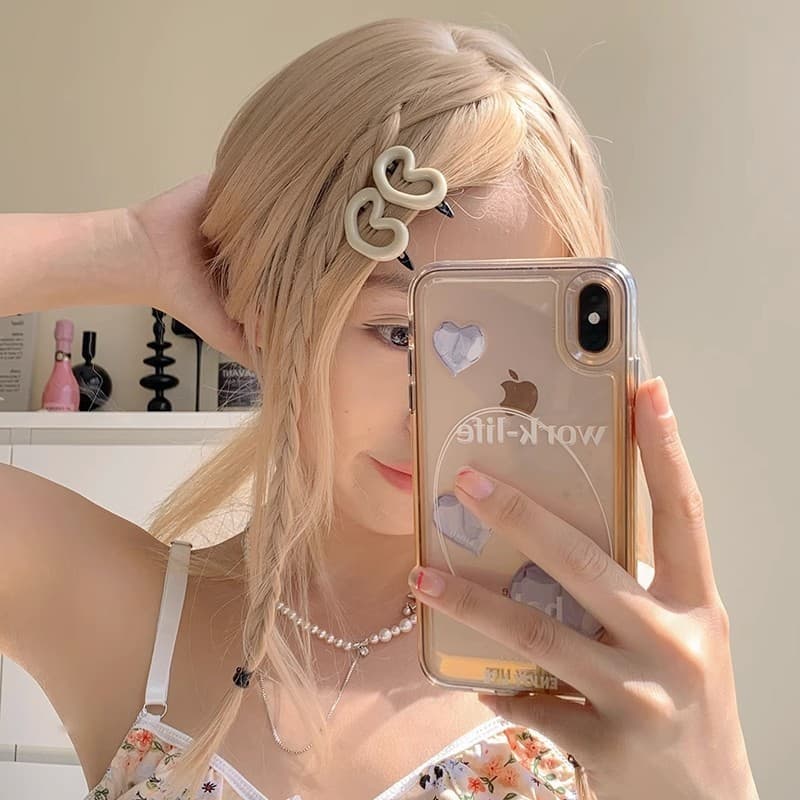 Coreia coreia bonito doce estrela grampo de cabelo menina franja lateral cabelo quebrado bb clipe dopamina bonito clipe