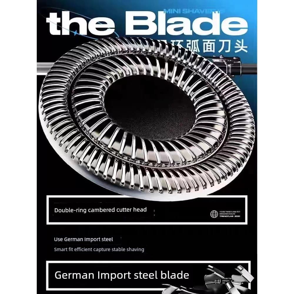 barbeador eletrico masculino Alemão pequeno canhão de aço barbeador elétrico masculino 2026 novo estilo Manual viagem po