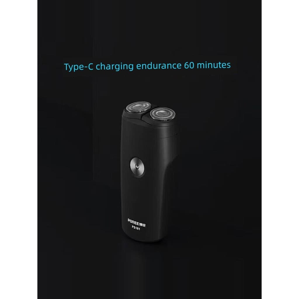 barbeador eletrico masculino Novo barbeador elétrico de duas cabeças rotativo genuíno navalha masculina Mini recarregáve