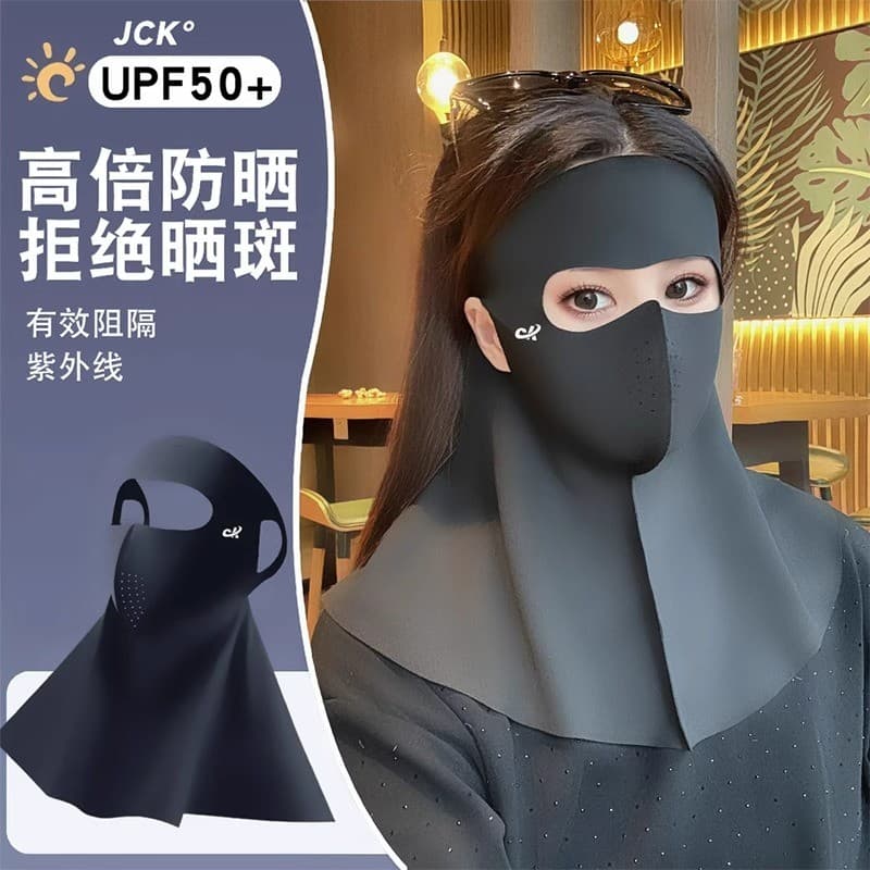 Protetor solar máscara facial feminina tridimensional de alto valor verão 2025 novo estilo à prova de ultravioleta Full-