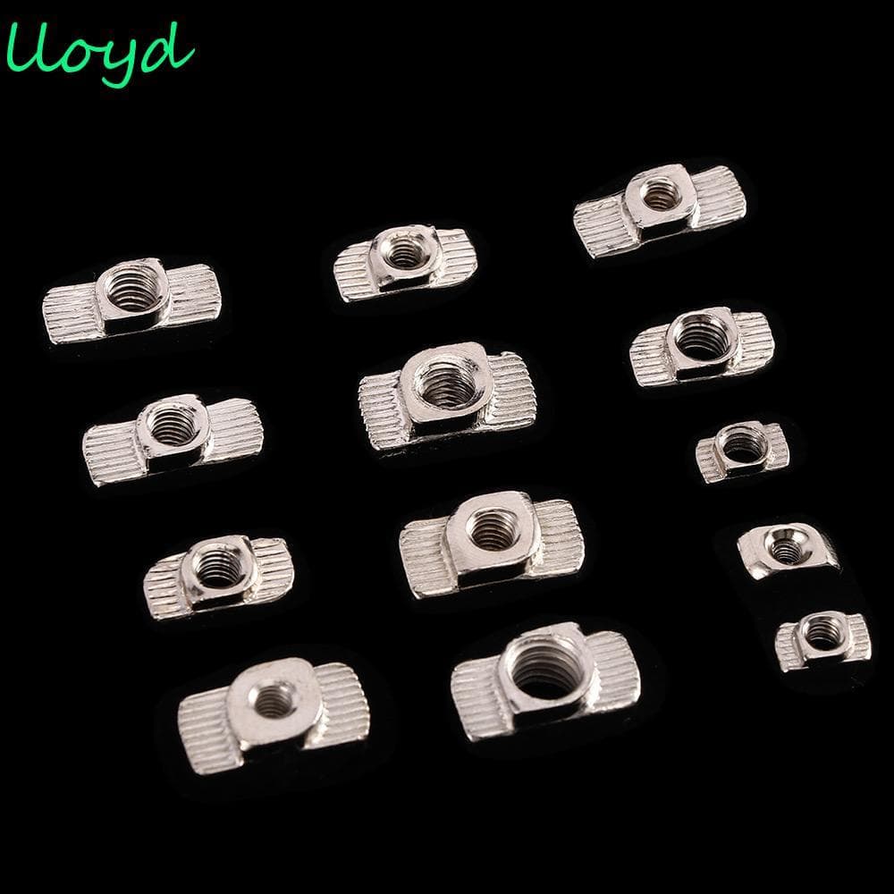 LLOYD Thread T Nut 10/50pcs Multi Size Aço Carbono Para 2020 3030 4040 4545 Série M3-M8 Perfis De Alumínio