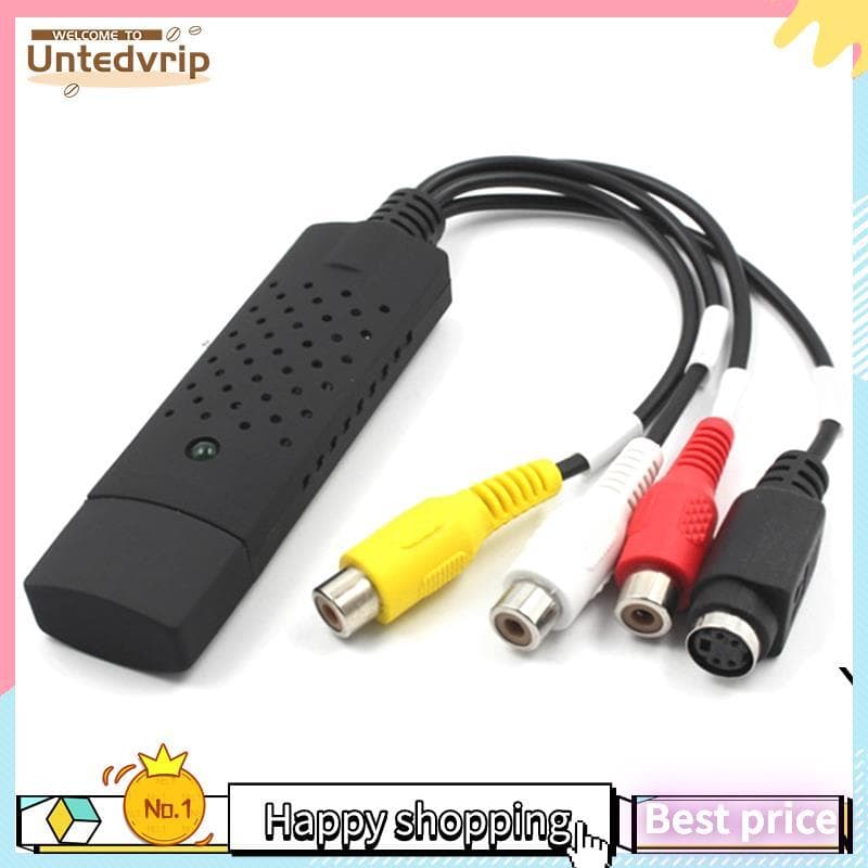 Placa De Captura De Vídeo USB , Conversor De Áudio E Para Converter DV VCR Hi8 DVD Digital Fácil Instalação De Usar