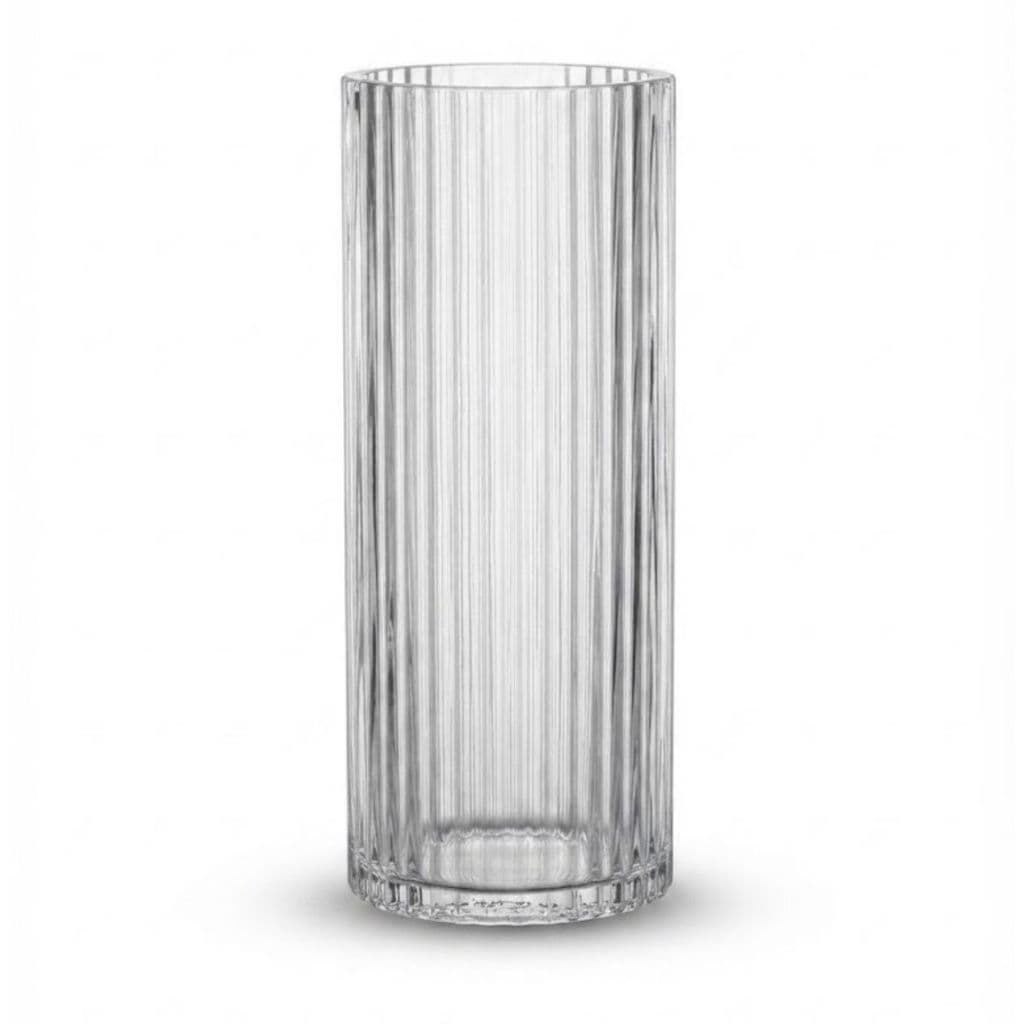Vaso de Vidro Cilíndrico Moderno e Elegante para Decoração de Interiores