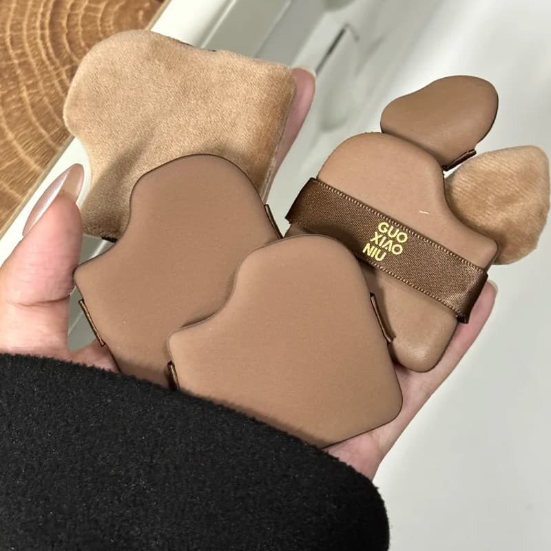 Ruth Mesmo Estilo!Guo Xiaoniu Chocolate Biscoito Puff Almofada de Ar Reunindo Mini Polegar Puff Molhado Seco Dupla Utili