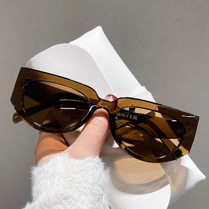 Óculos de Sol de Moda Semi-Oval de Topo Reto, Marca de Luxo Vintage 2025, para Homens e Mulheres NASR
