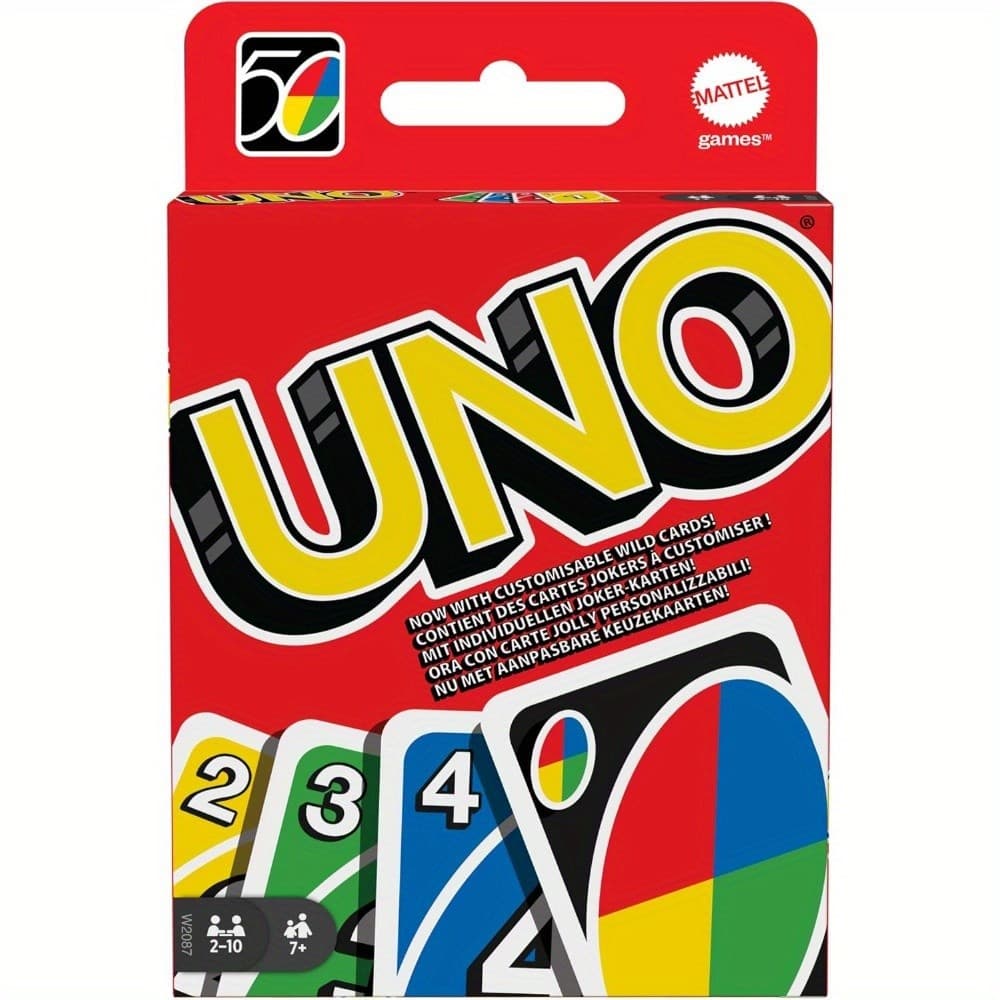 112 cartas clássicas de UNO, um divertido jogo multijogador, com jogabilidade estratégica fácil de aprender para 2 a 10
