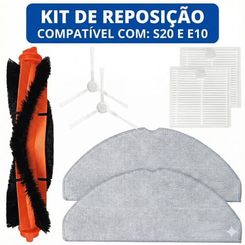 Kit Acessórios para Robô Aspirador Compatível com S20 D106
