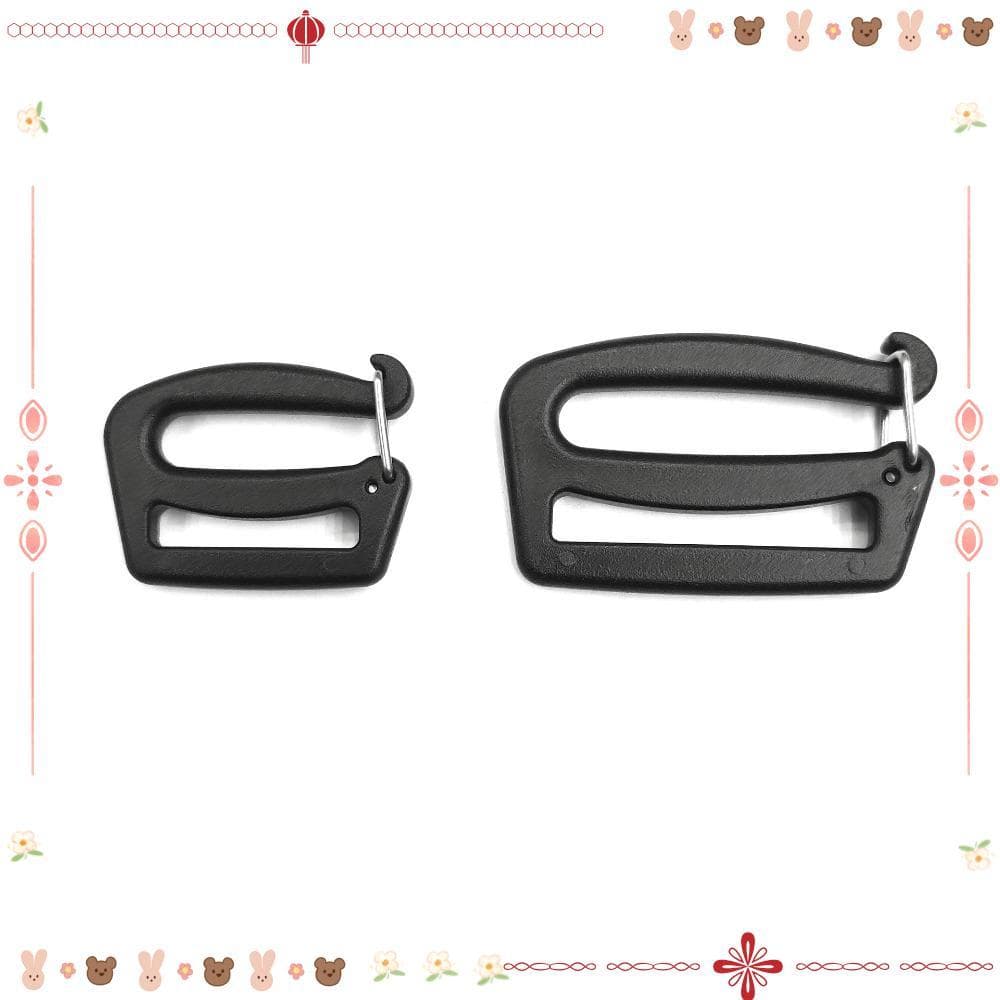 5/10pcs Fivelas De Cinta , Gancho G Ajustável De Liberação Rápida , Clipes Pretos De Bolsa De Mochila De 26/38