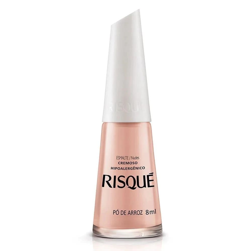 Esmalte Risque 8ml Po de Arroz Cremoso