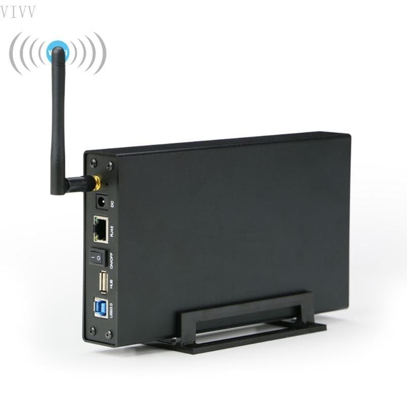VIVV Blueendless Multi-Funcional Gabinete De Disco Rígido De 3 5 Polegadas USB3 0 HDD Para Caso Rj45 Ethernet NAS Net Se