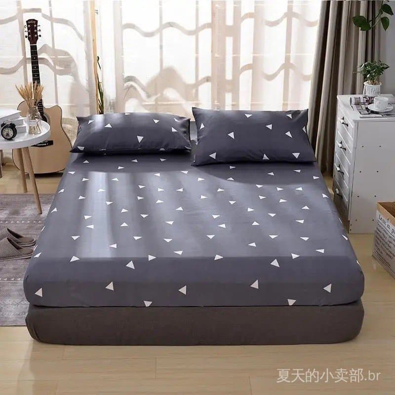 Lençol Bonenjoy com Fronha, Roupa de Cama com Estampa Floral, Capas de Colchão Queen, Conjunto de Lençol Ajustável com E