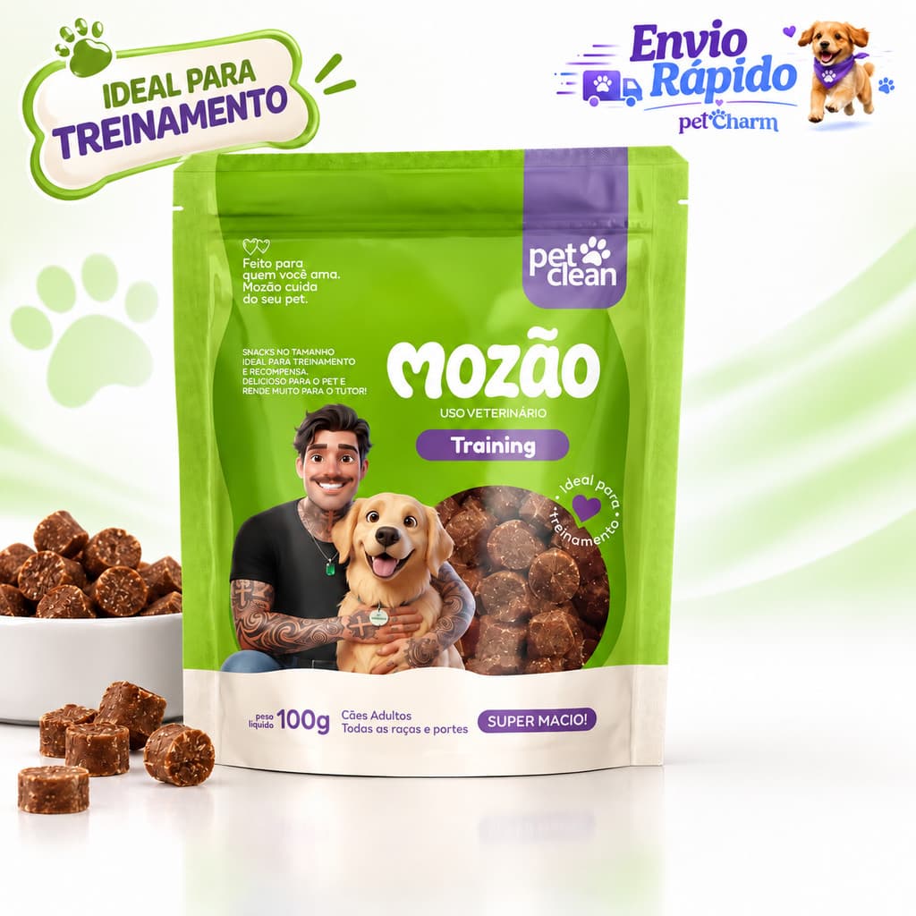 Petisco Carne E Cenoura Para Cachorro 100g Treinamento De Cães Mozão Pet Clean