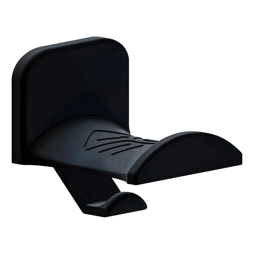 Suporte De Parede Para Fone Headset Headphone Setup Gamer Com Gancho Para Cabo Organizador Quarto Sala Casa Pc Cor Preto