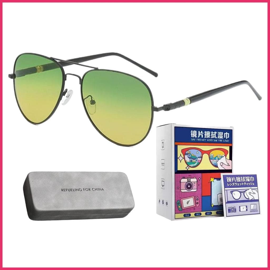 Óculos Antirreflexo Para Dirigir Noturno , Ergonômico , Polarizado , Amarelo , Segurança , Farol , Em xurit1br