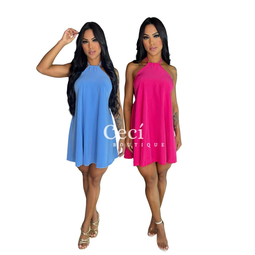 "🔥 Combo 2 Vestidos Casuais Femininos – Alcinha, Multiuso, Confortável e Estiloso 👗✨ – Kit Econômico 💝"