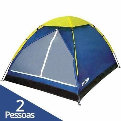 Mor Barraca De Camping 2 Pessoas Azul Impermeável Com Bolsa