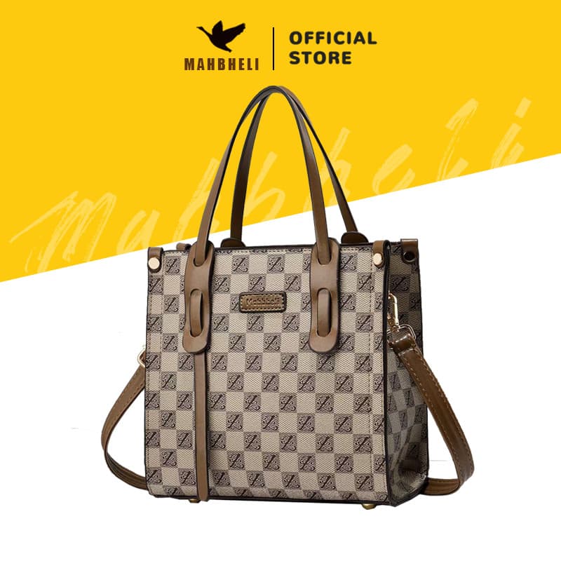 MAHBHELI Bolsa Tote Feminina Estampa Floral Multiuso (Mão/Ombro) Tamanho Ideal para Diário