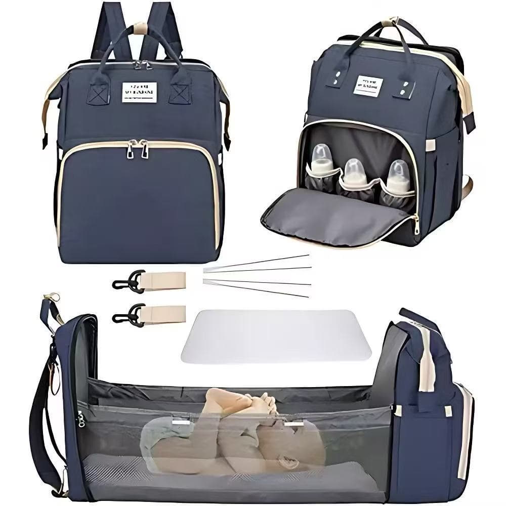 Mochila Bolsa Maternidade Térmica Impermeável Vira Berço Bebê Grande Capacidade