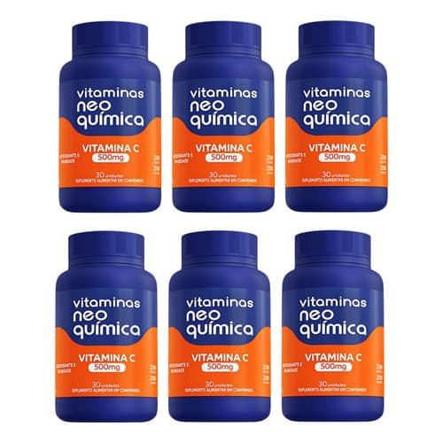 Kit 6x Vitamina C 30 Comprimidos 500mg - Neo Química