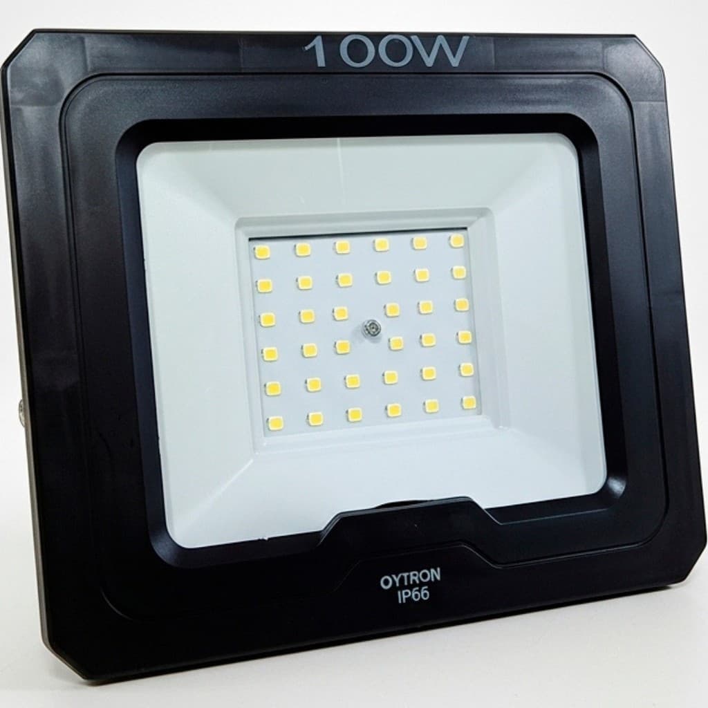 MINI REFLETOR DE LED SLIM 100W BRANCO FRIO 6500K A PROVA D'ÁGUA