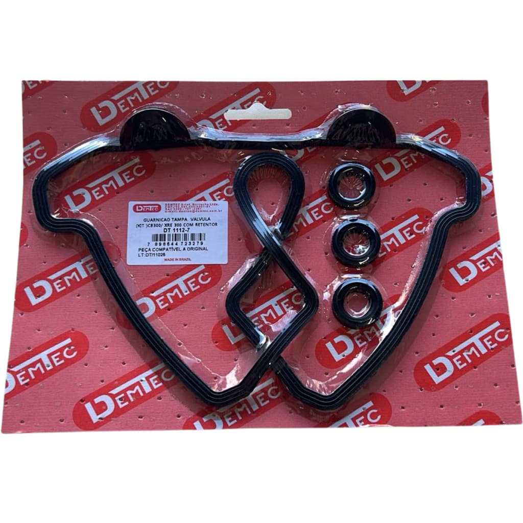 GUARNICAO TAMPA VALVULA KIT CB300 09-15 / XRE 300 10-22 COM RETENTOR