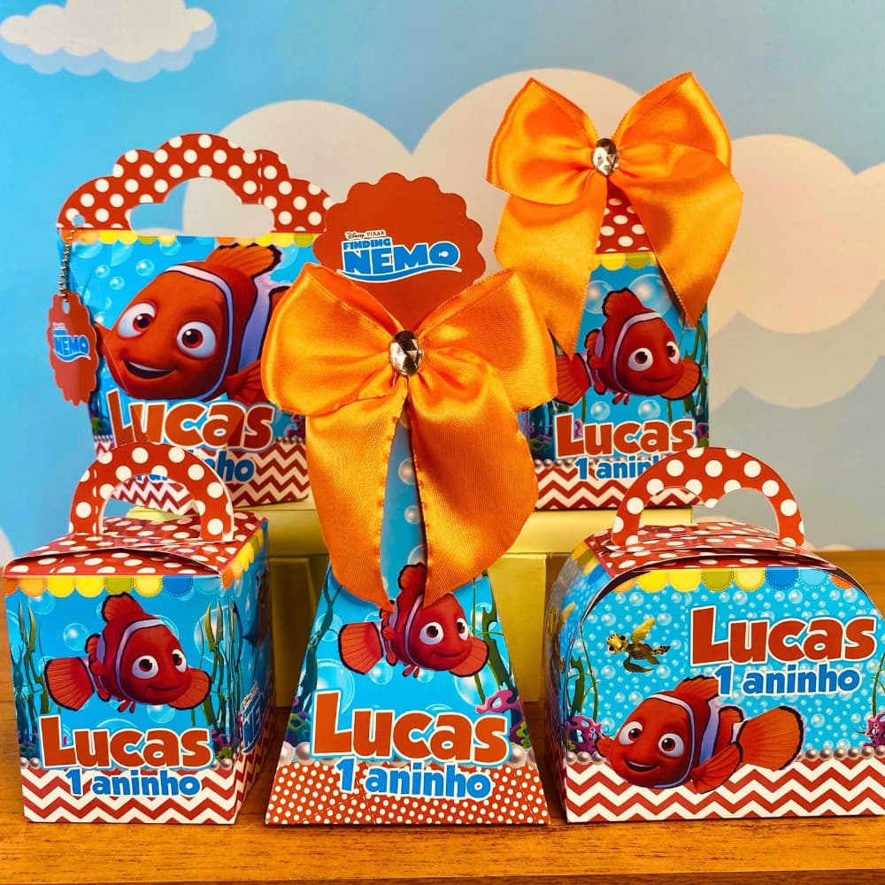 Kit Festa PROCURANDO NEMO | Lembrancinhas | Festa infantil | já vai semi MONTADAS