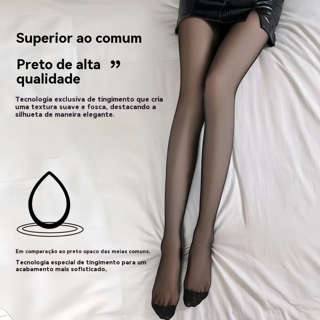 Meia calça Feminina translucida verão fio 20D Confortáve Respirável Cintura Alta Alta Elasticidade Diário Fantasia-Suave