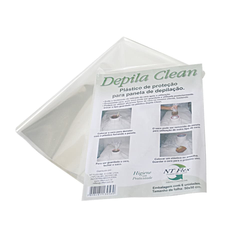 Plástico Para Termocera Depila Clean 6 Unidades Ntflex