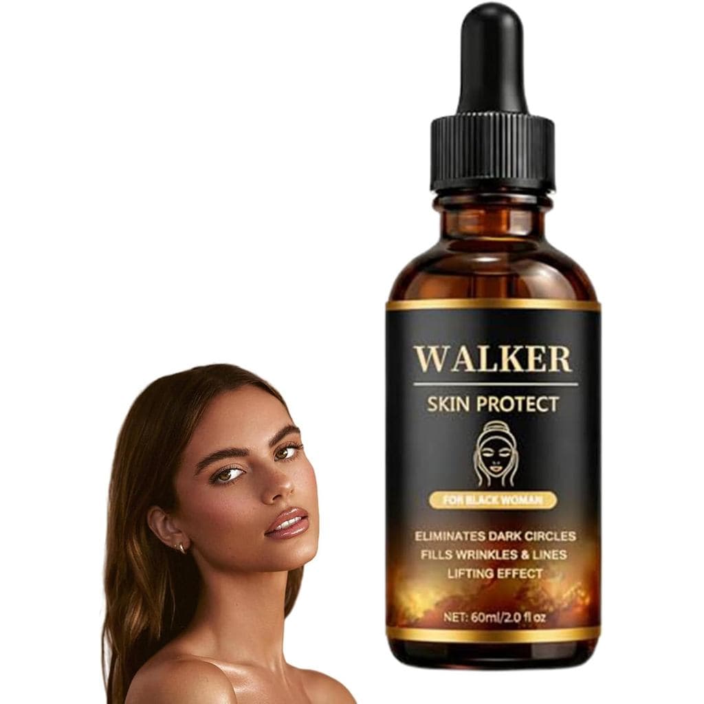 Sérum Facial Walker Skin, Walker Skin Protect para Mulheres Negras, Sérum Facial Anti-Idade com Efeito Firmador Contra O