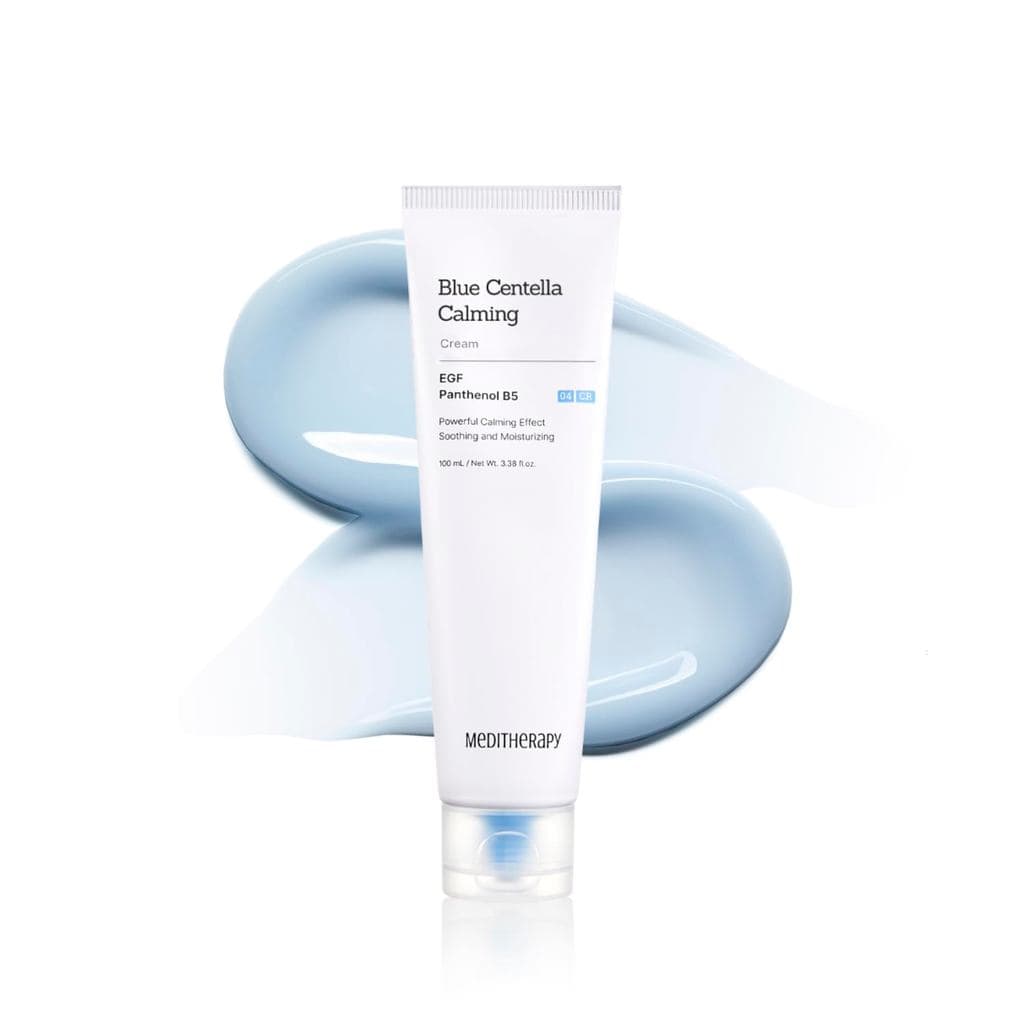 MEDITHERAPY Creme Calmante de Centella Azul - Hidratante Facial Coreano - Creme Hidratante Facial de Ação Rápida para To