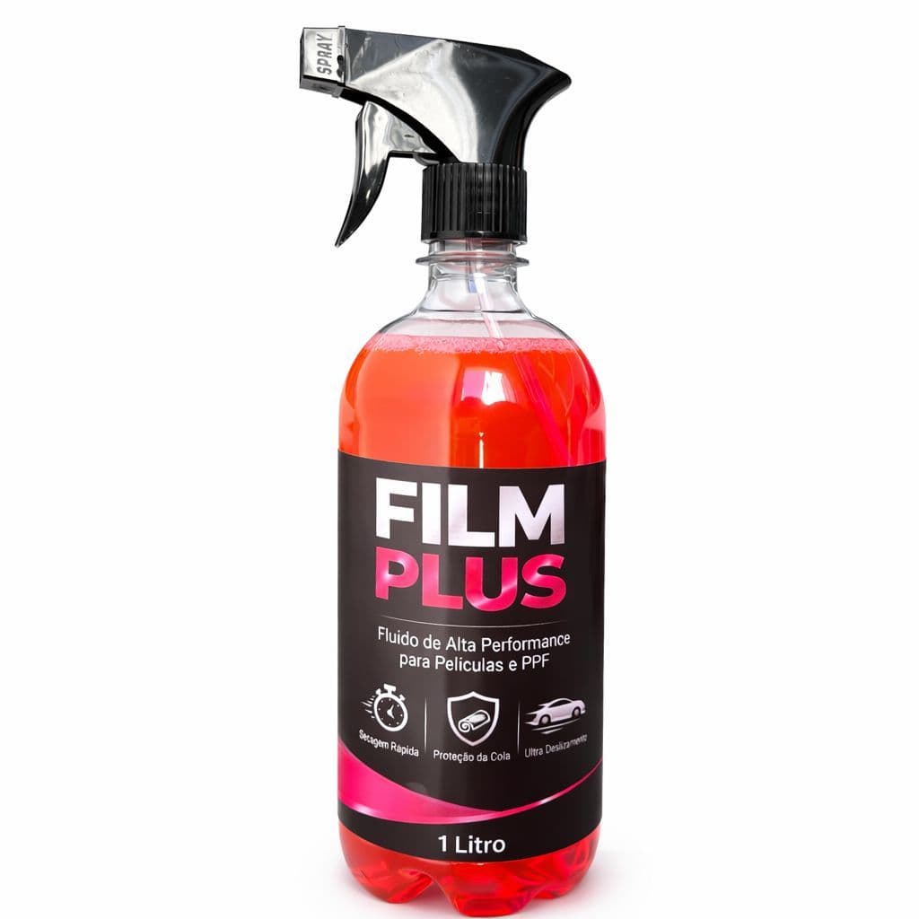 Liquido Aplicacao Insulfilm e PPF Profissional Film Plus Rosa Alto Rendimento Para Estetica Automotiva Sem Deixar Bolhas