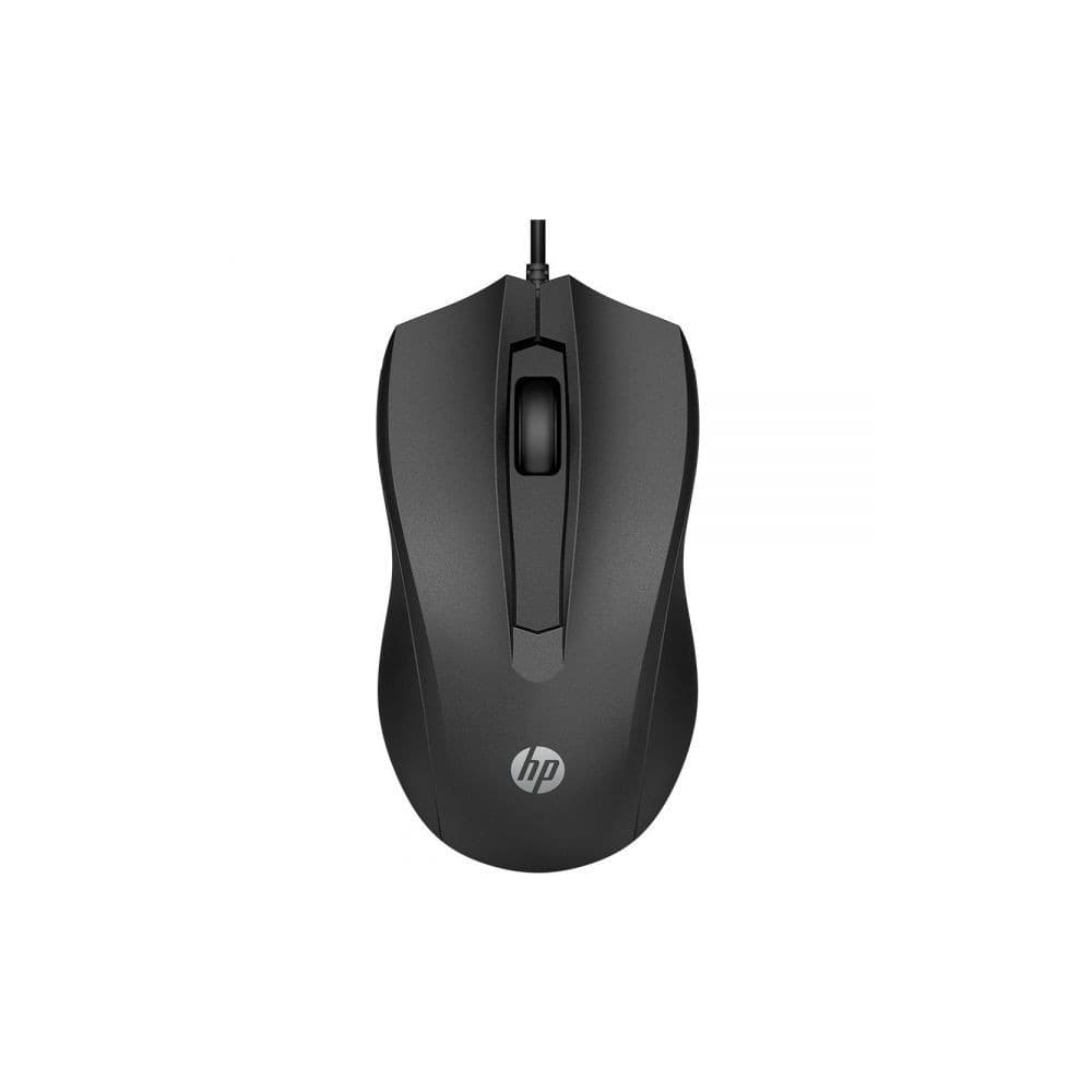 Mouse HP com Fio Usb 1600 DPI Preto - HP 100 Original (sem caixa)