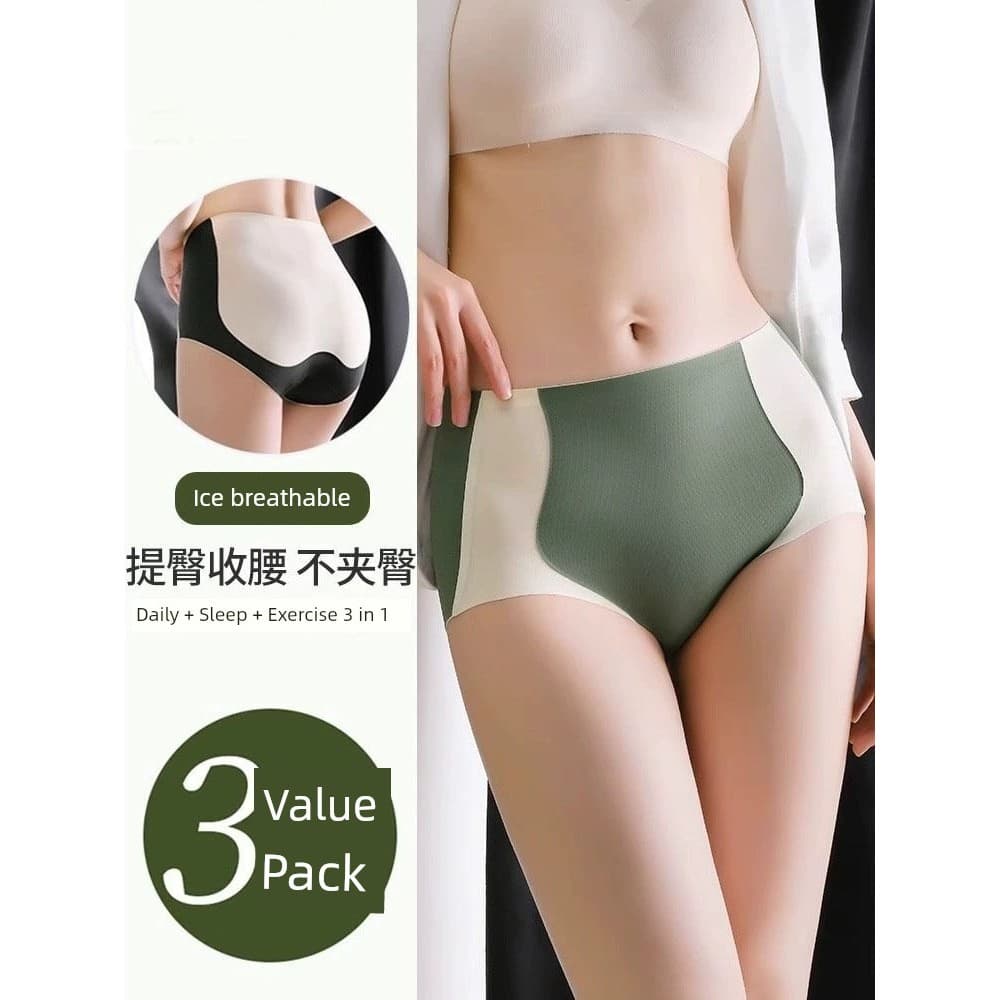Calcinha cós alto modeladora Calcinha alta sem costura Calcinha plus size cintura alta Cintura barriga pequena pós-