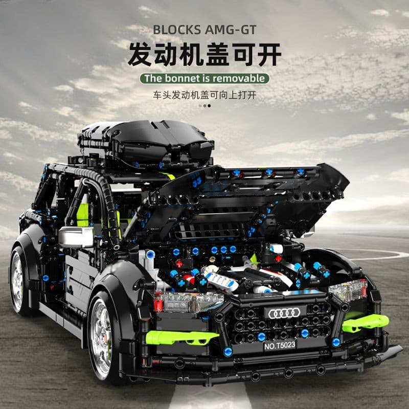 Compatível com lego TEGO lego t5023 Audi rs6 viagem modelo de carro esportivo Lamborghini blocos de construção conjunto